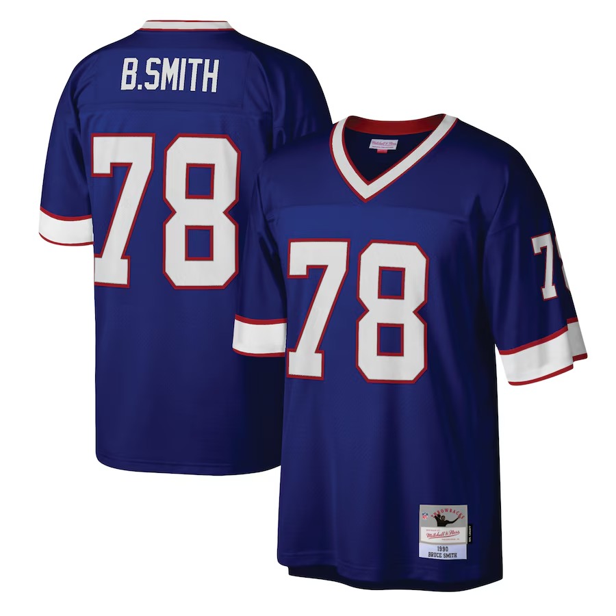 Men's Buffalo Bills Bruce Smith Mitchell & Ness Royal Legacy Replica Jersey - Jersey