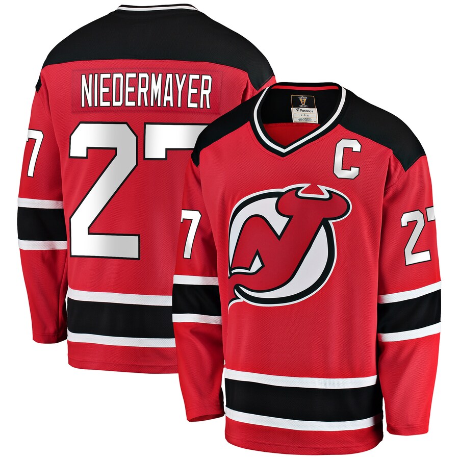 Men's New Jersey Devils Scott Niedermayer Fanatics Branded Red Premier Breakaway Retired Player Jersey - Jersey