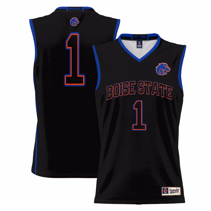 #1  Boise State Broncos GameDay Greats  Lightweight Basketball Jersey - Black - Jersey