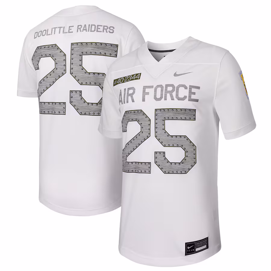 Men's Nike #25 White Air Force Falcons Untouchable Football Replica Jersey - Jersey