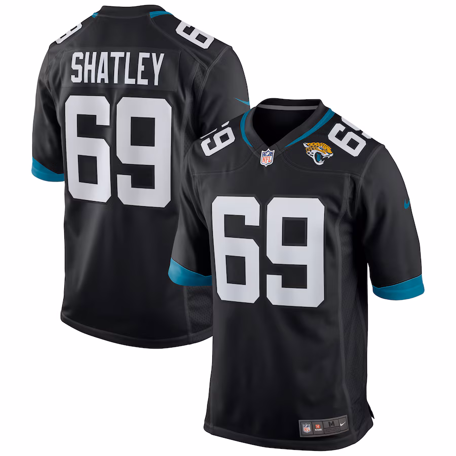 Men's Jacksonville Jaguars Tyler Shatley Nike Black Alternate Game Jersey - Jersey