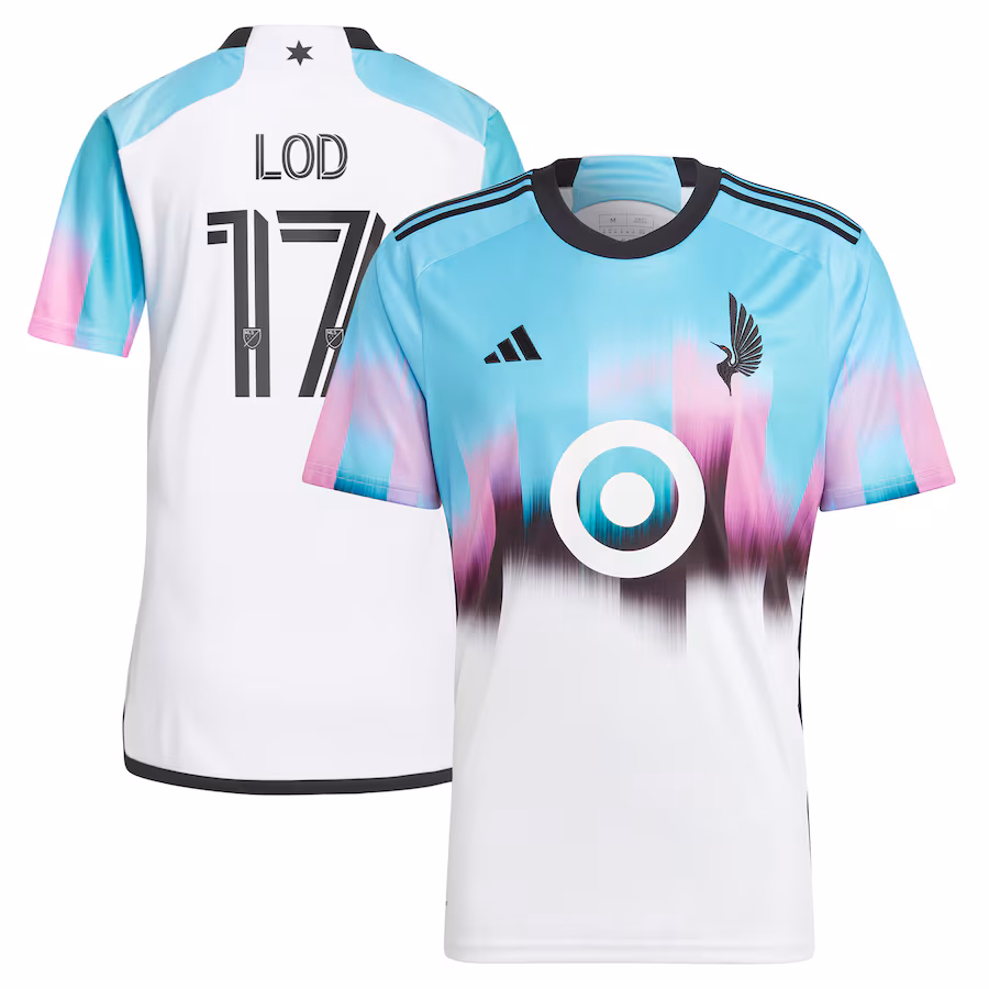 Men's Minnesota United FC Robin Lod adidas White 2023 The Northern Lights Kit Replica Jersey - Jersey
