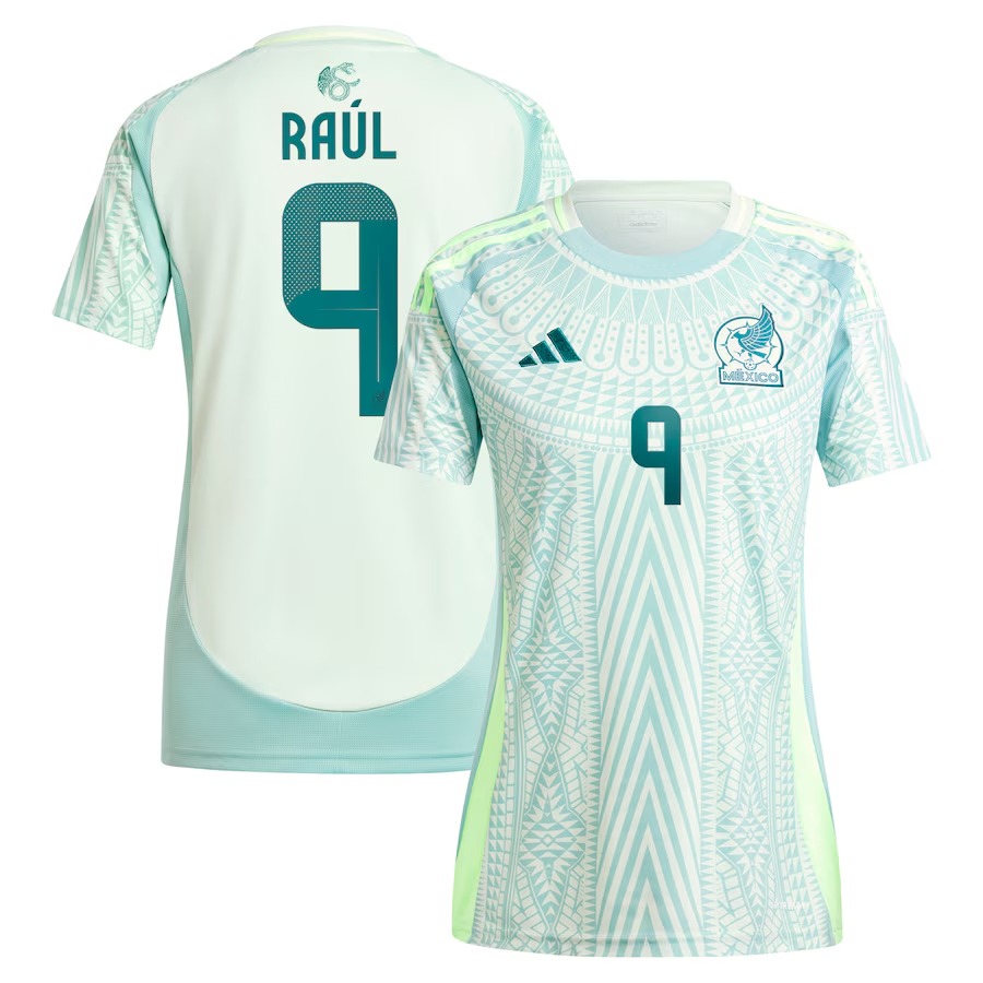 Women's Mexico National Team Raul Jimenez adidas Green 2024 Away Replica Player Jersey - Jersey