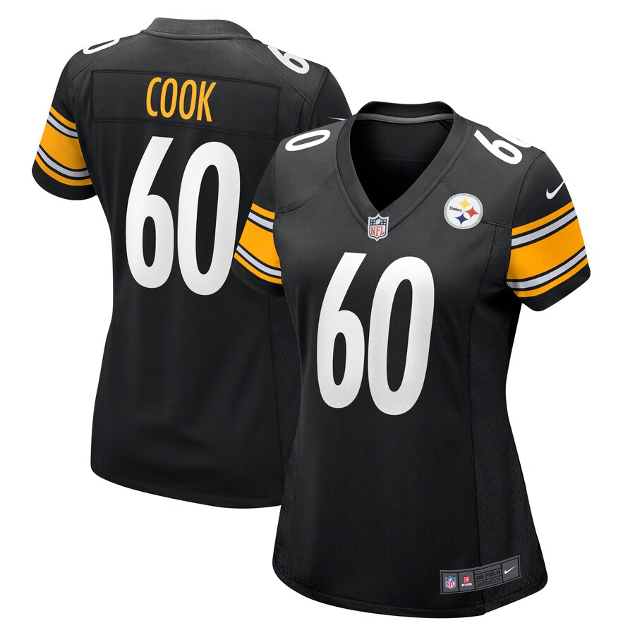 Women's Pittsburgh Steelers Dylan Cook Nike  Black  Game Jersey - Jersey