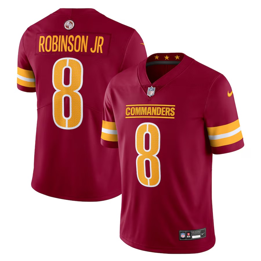 Men's Washington Commanders Brian Robinson Jr. Nike Burgundy  Vapor Untouchable Limited Jersey - Jersey