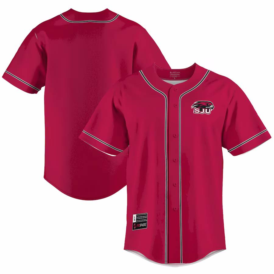 Saint Joseph's Hawks GameDay Greats  Lightweight Baseball Jersey - Blue - Jersey