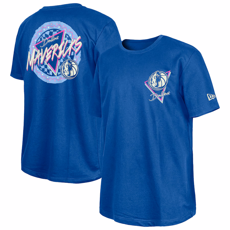Dallas Mavericks  New Era Blue Glow-in-the-Dark T-Shirt - Jersey