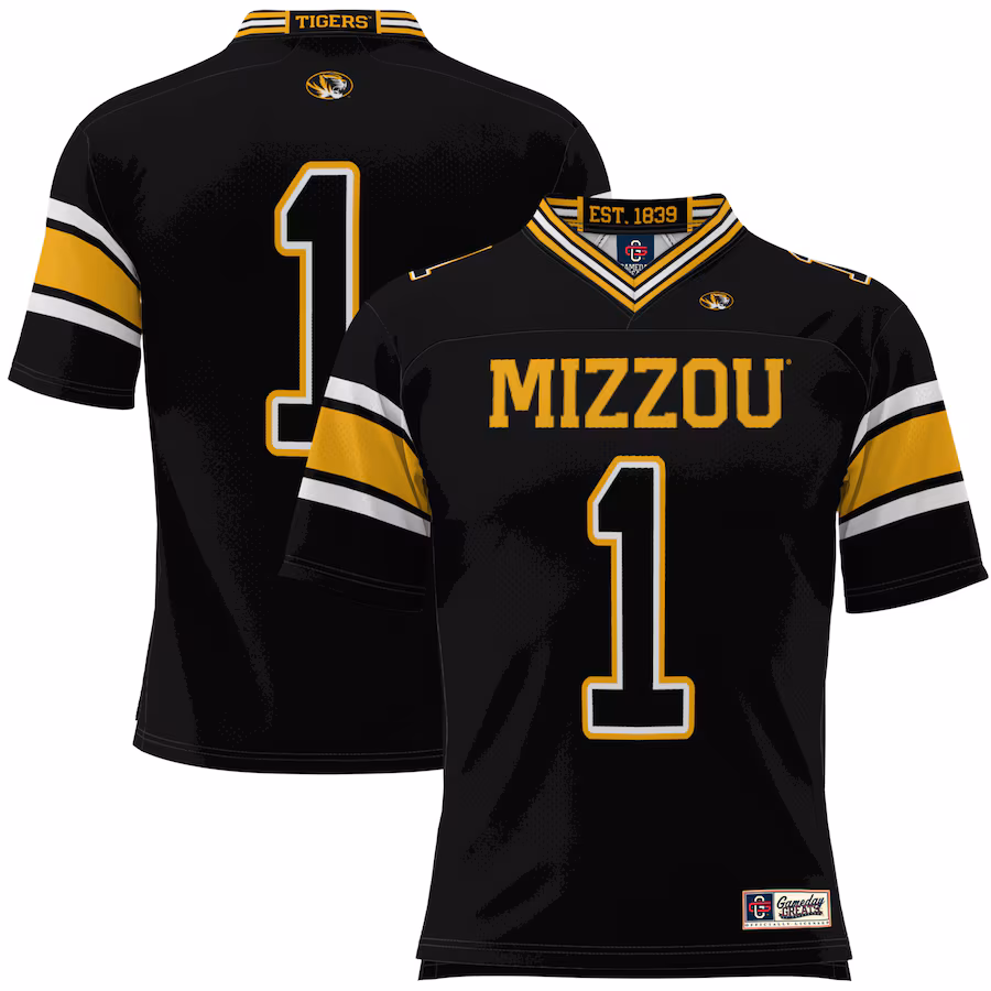 Youth GameDay Greats #1 Black Missouri Tigers Football Jersey - Jersey