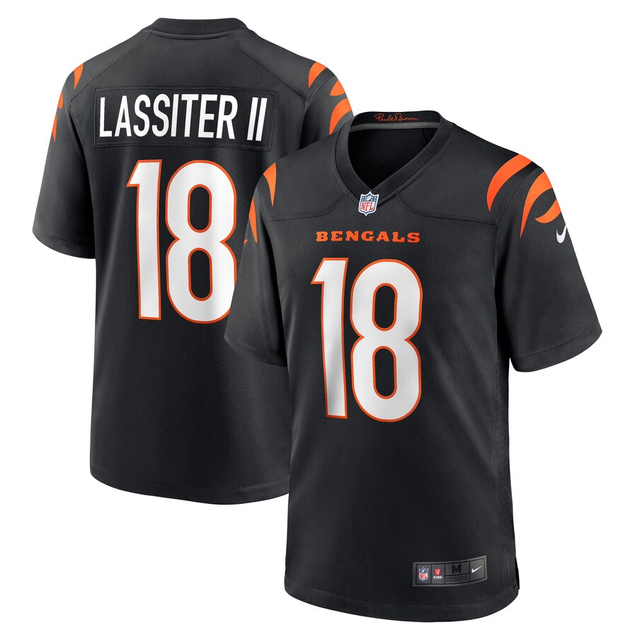 Men's Cincinnati Bengals Kwamie Lassiter II Nike Black Game Player Jersey - Jersey