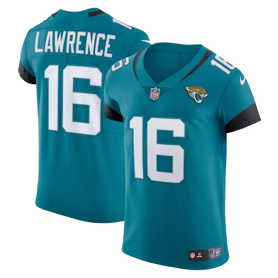 Men's Jacksonville Jaguars Trevor Lawrence Nike Teal Vapor Elite Jersey - Jersey