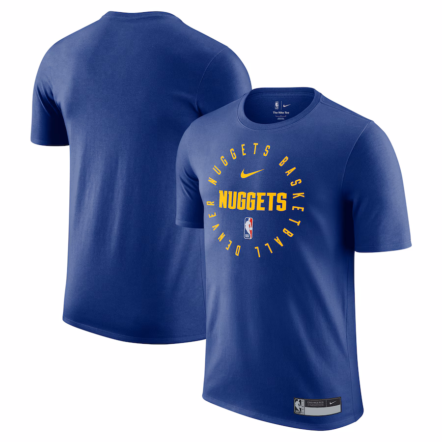 Men's Denver Nuggets Nike Blue 2024/25 Legend On-Court Practice Performance T-Shirt - Jersey