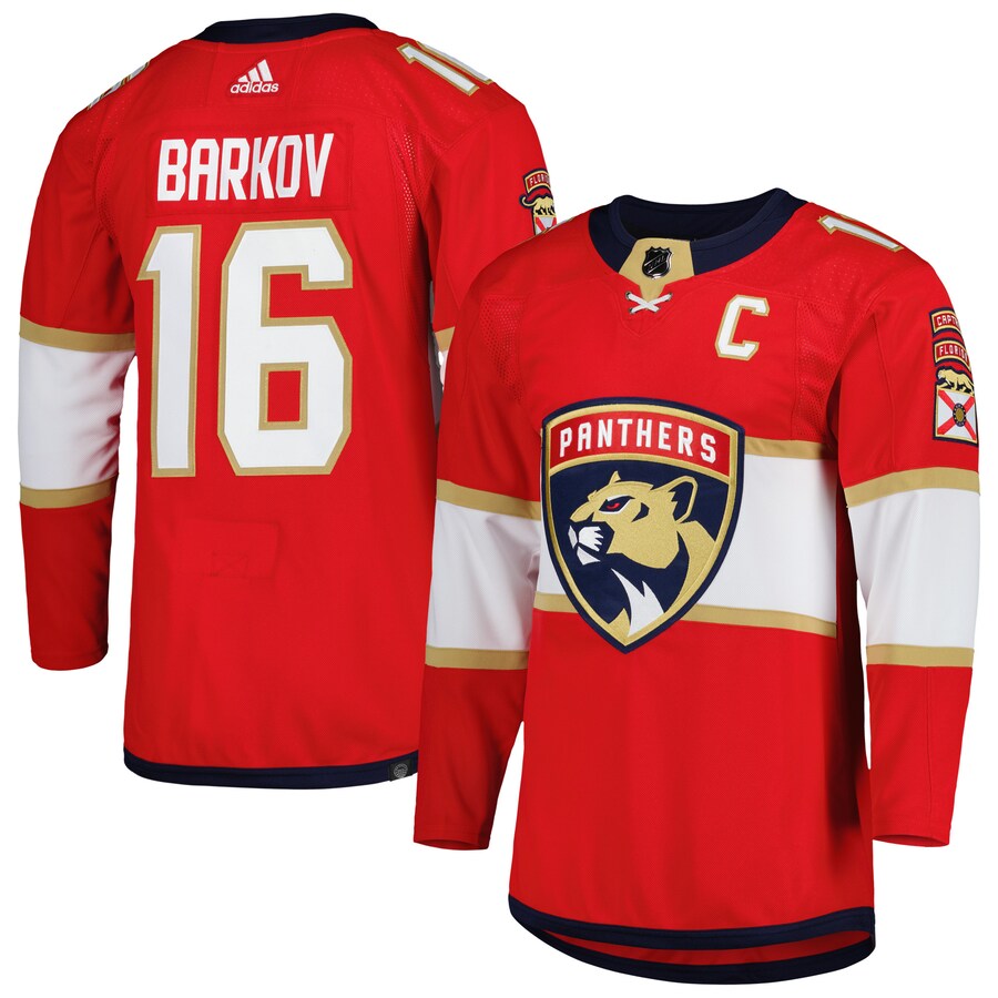 Men's Florida Panthers Aleksander Barkov adidas Red  Primegreen Authentic Pro Player Jersey - Jersey