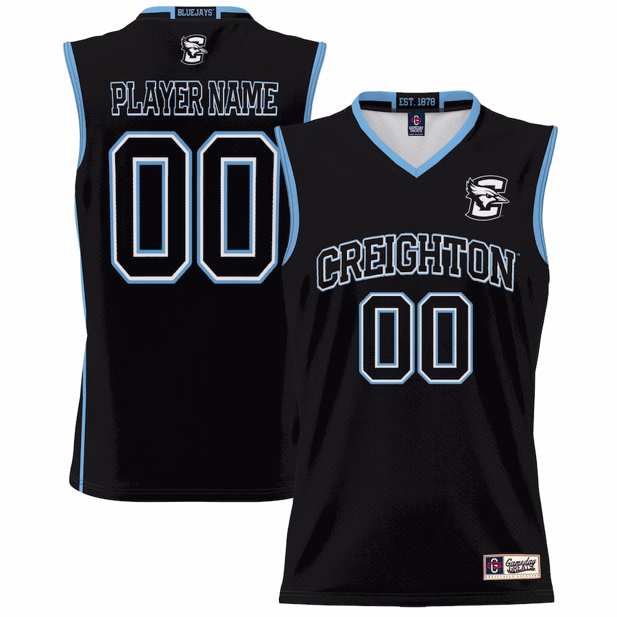 Creighton Bluejays GameDay Greats Unisex NIL Pick-A-Player Lightweight Women's Basketball Jersey - Black - Jersey