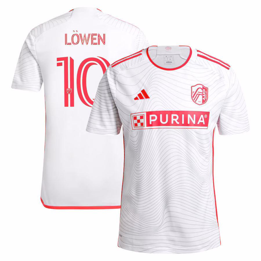 Men's St. Louis City SC Eduard Löwen adidas White 2024 The Confluence Kit Replica Player Jersey - Jersey