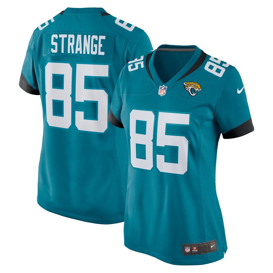 Women's Jacksonville Jaguars Brenton Strange Nike  Teal Team Game Jersey - Jersey