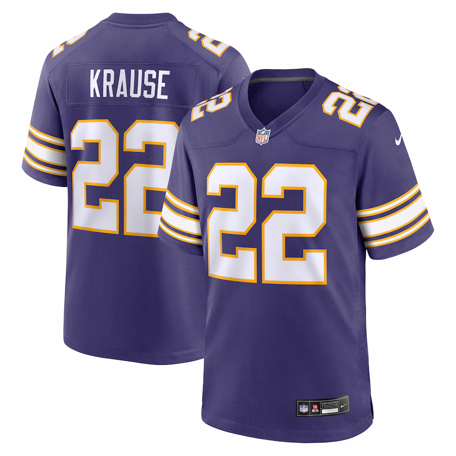 Men's Minnesota Vikings Paul Krause Nike Purple Retired Player Alternate Game Jersey - Jersey