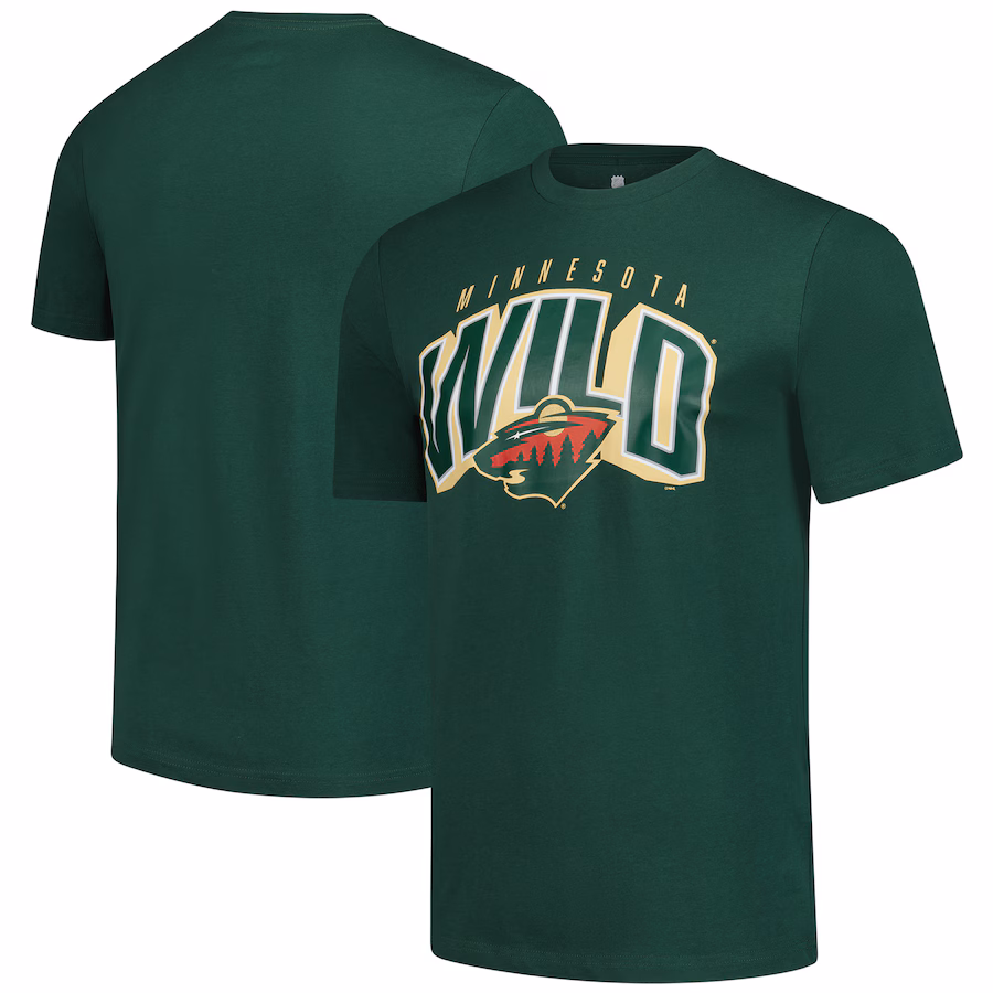 Men's Minnesota Wild Fanatics Green T-Shirt - Jersey
