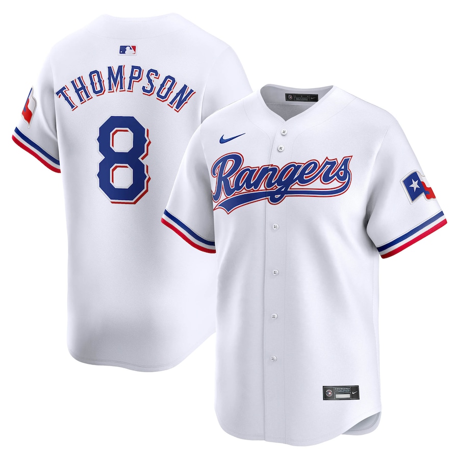 Men's Texas Rangers Bubba Thompson Nike White Home Limited Player Jersey - Jersey