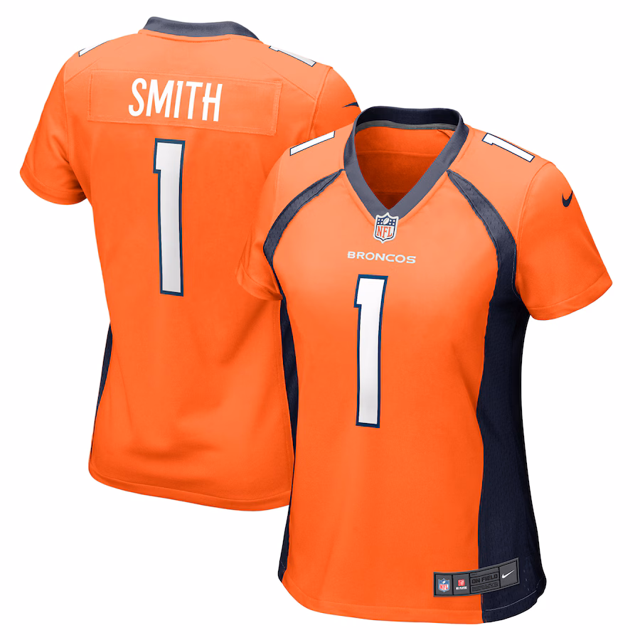 Women's Denver Broncos Tremon Smith Nike  Orange Team Game Jersey - Jersey