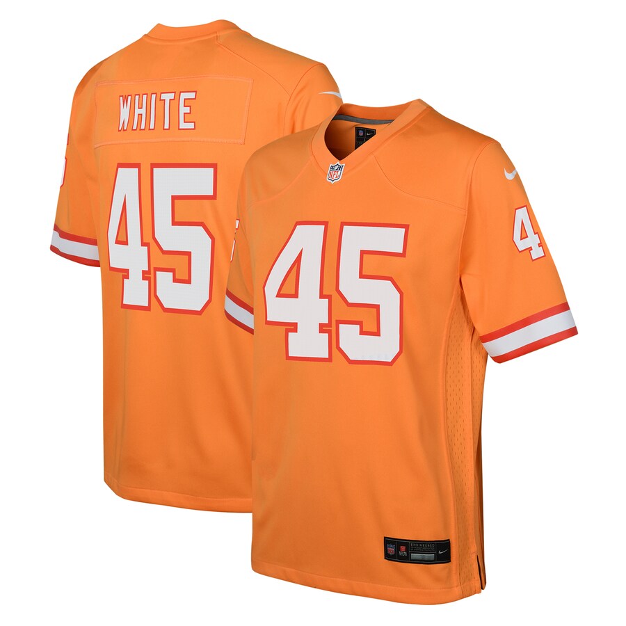 Youth Tampa Bay Buccaneers Devin White Nike Orange Game Jersey - Jersey