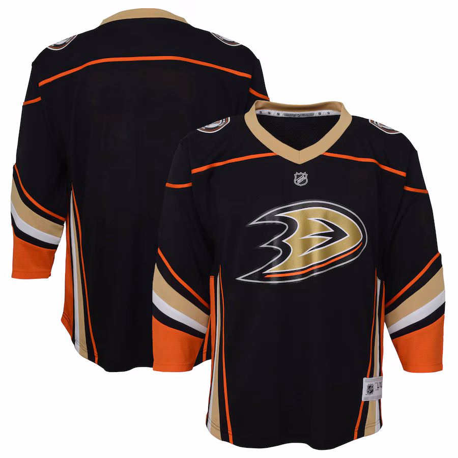 Youth Anaheim Ducks Black Home Replica Jersey - Jersey