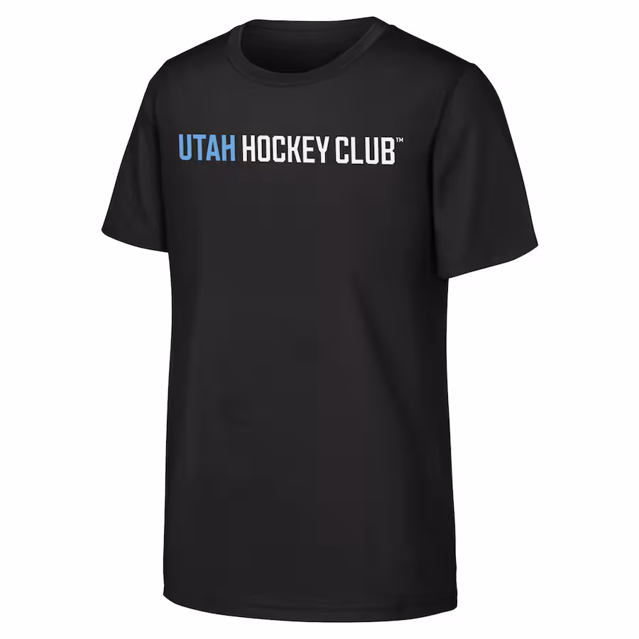 Youth NHL Utah Black Wordmark T-Shirt - Jersey