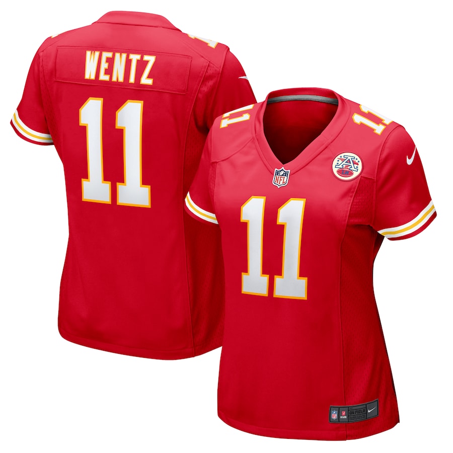 Women's Kansas City Chiefs Carson Wentz Nike Red Game Jersey - Jersey
