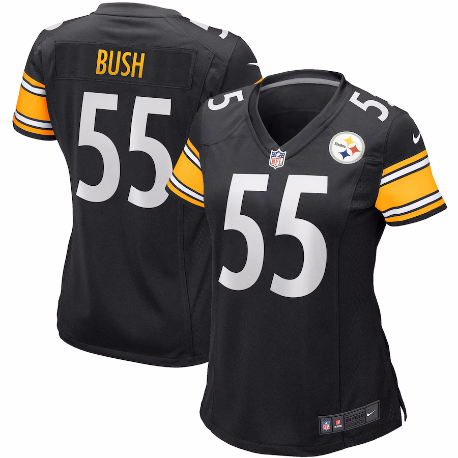 Women's Pittsburgh Steelers Devin Bush Nike Black Player Jersey - Jersey
