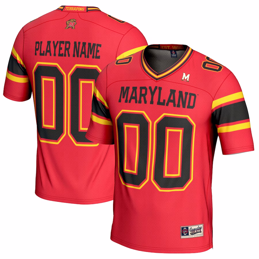 Maryland Terrapins GameDay Greats Youth NIL Pick-A-Player Football Jersey - Red - Jersey