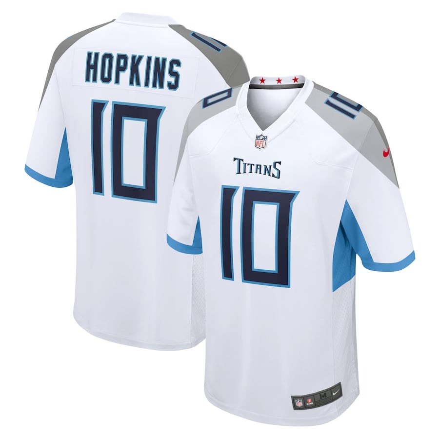 Men's Tennessee Titans DeAndre Hopkins Nike White Game Jersey - Jersey