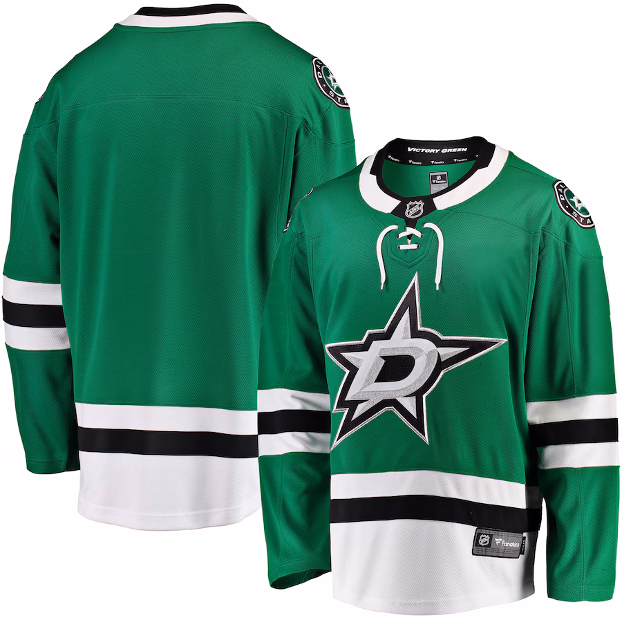 Men's Dallas Stars Fanatics Green Breakaway Home Jersey - Jersey