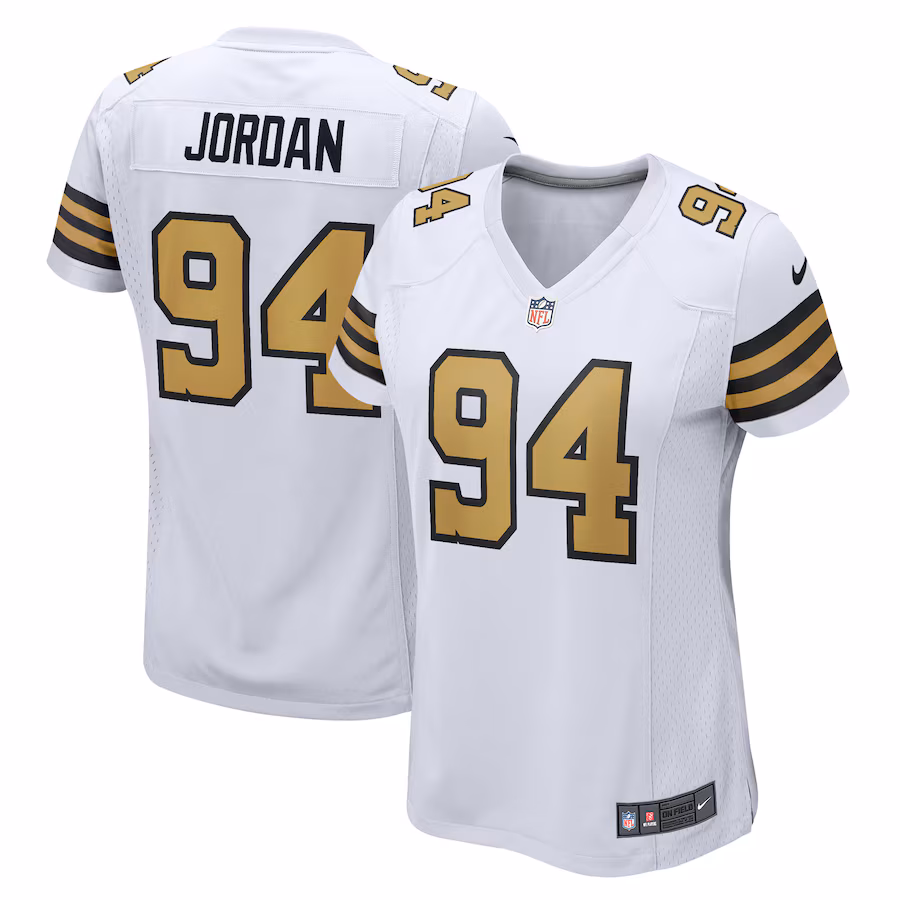 Women's New Orleans Saints Cameron Jordan Nike  White Alternate Game Jersey - Jersey