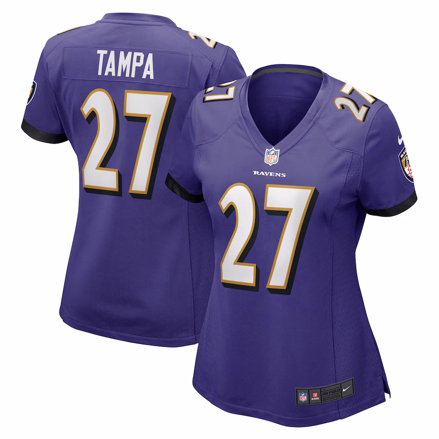 Women's Baltimore Ravens T.J. Tampa Nike Purple Game Jersey - Jersey