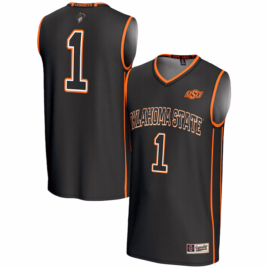 Unisex GameDay Greats #1 Black Oklahoma State Cowboys Lightweight Basketball Jersey - Jersey
