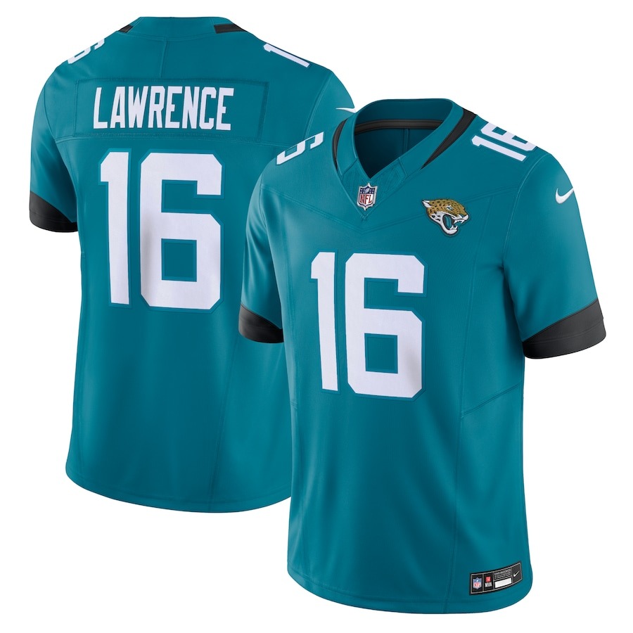 Men's Jacksonville Jaguars Trevor Lawrence Nike Teal Vapor F.U.S.E. Limited Jersey - Jersey