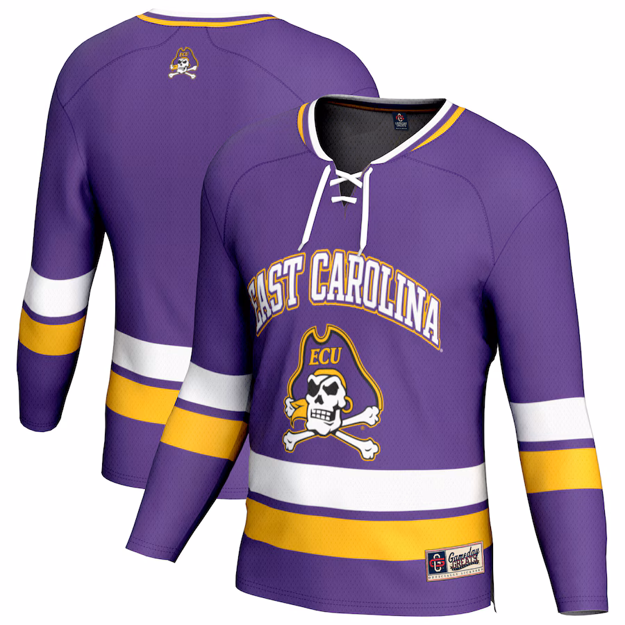 Youth GameDay Greats Purple ECU Pirates Spirit Hockey Jersey - Jersey