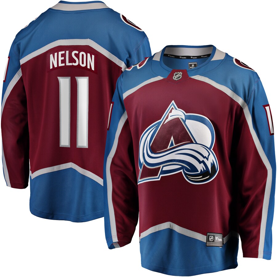 Men's Colorado Avalanche Brock Nelson Fanatics Burgundy Home Breakaway Jersey - Jersey