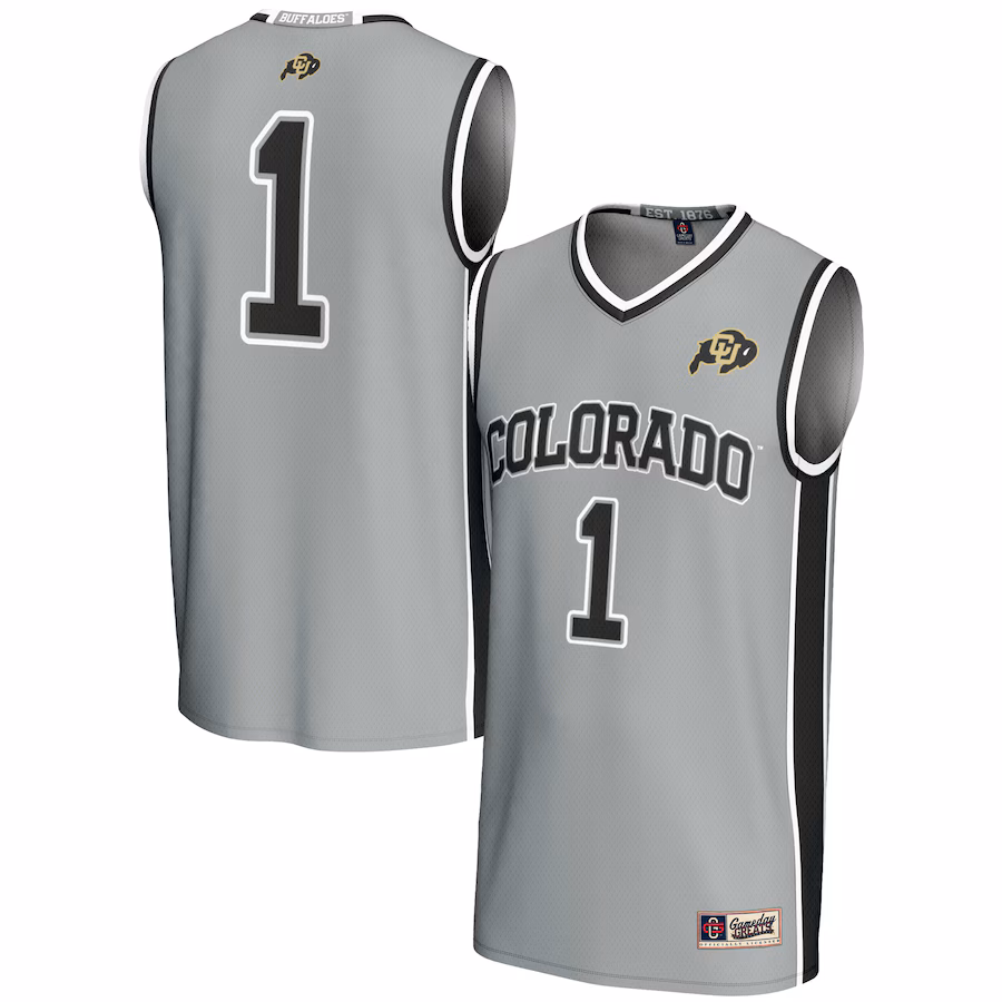 GameDay Greats  Gray #1 Colorado Buffaloes Replica Lightweight Basketball Jersey - Jersey