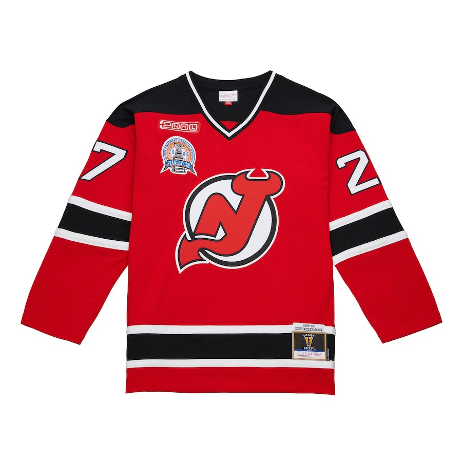 Men's New Jersey Devils Scott Niedermayer Red 2000/01 Power Play Jersey - Jersey