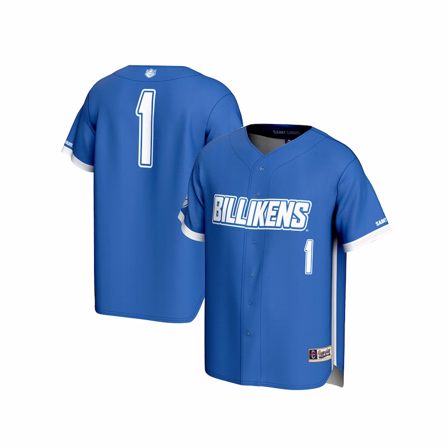 #1 Saint Louis Billikens GameDay Greats Unisex Lightweight Baseball Fashion Jersey - Blue - Jersey