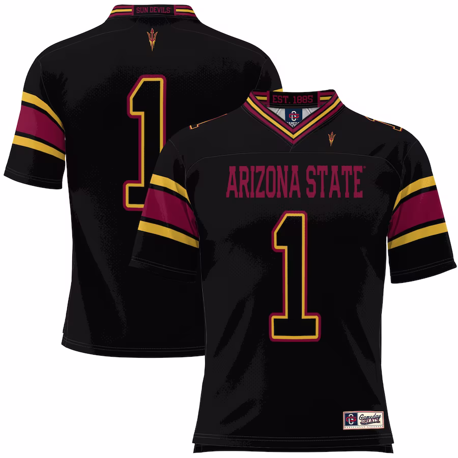 #1 Arizona State Sun Devils GameDay Greats Football Jersey - Black - Jersey