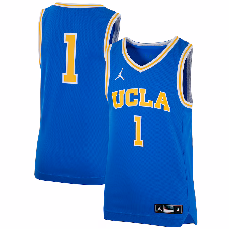 Youth Jordan Brand #1 Blue UCLA Bruins Team Replica Basketball Jersey - Jersey