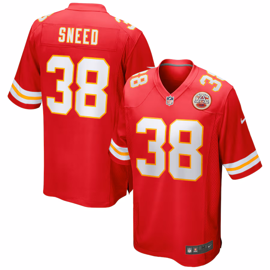 Men's Kansas City Chiefs L'Jarius Sneed Nike Red Game Jersey - Jersey