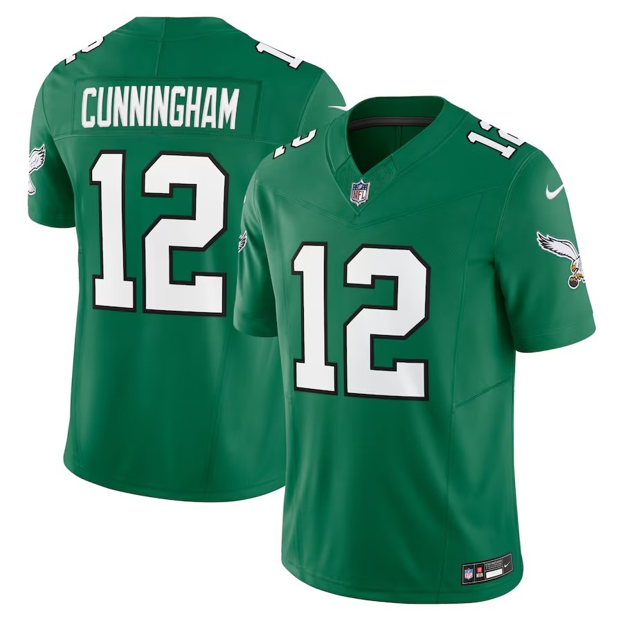 Men's Philadelphia Eagles Randall Cunningham Nike Kelly Green Alternate Vapor F.U.S.E. Limited Jersey - Jersey