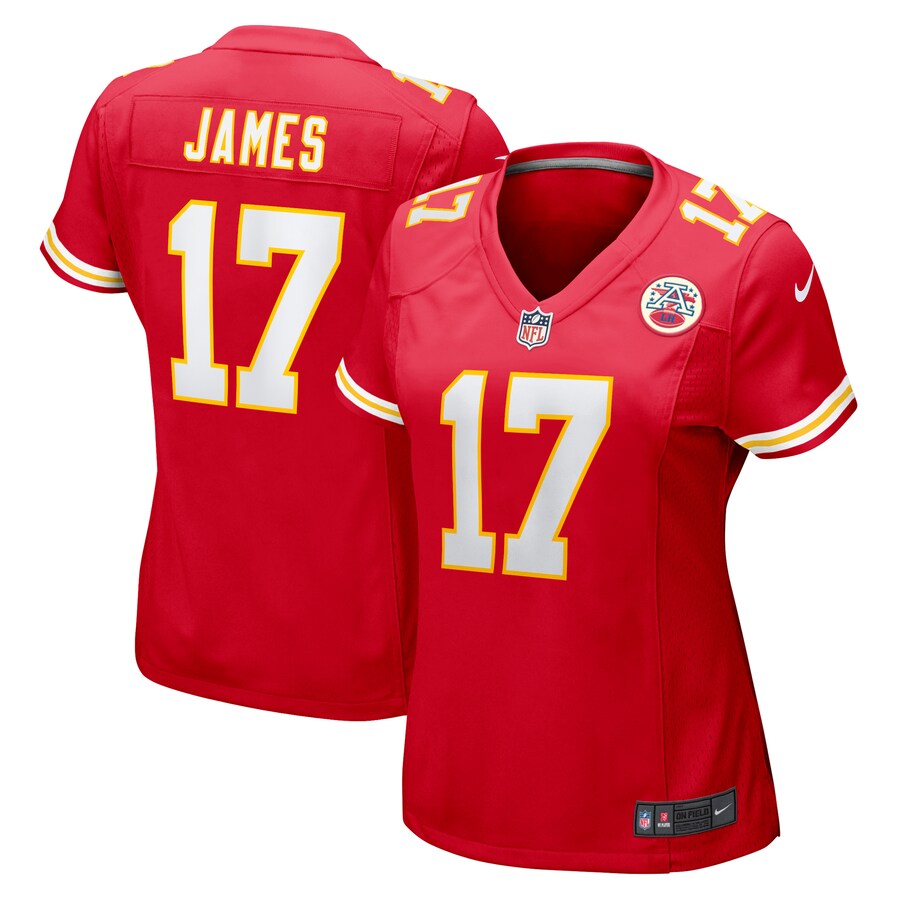 Women's Kansas City Chiefs Richie James Nike Red Game Jersey - Jersey