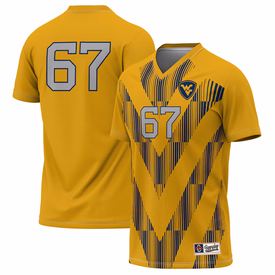Men's GameDay Greats  Gold West Virginia Mountaineers Lightweight Soccer Jersey - Jersey