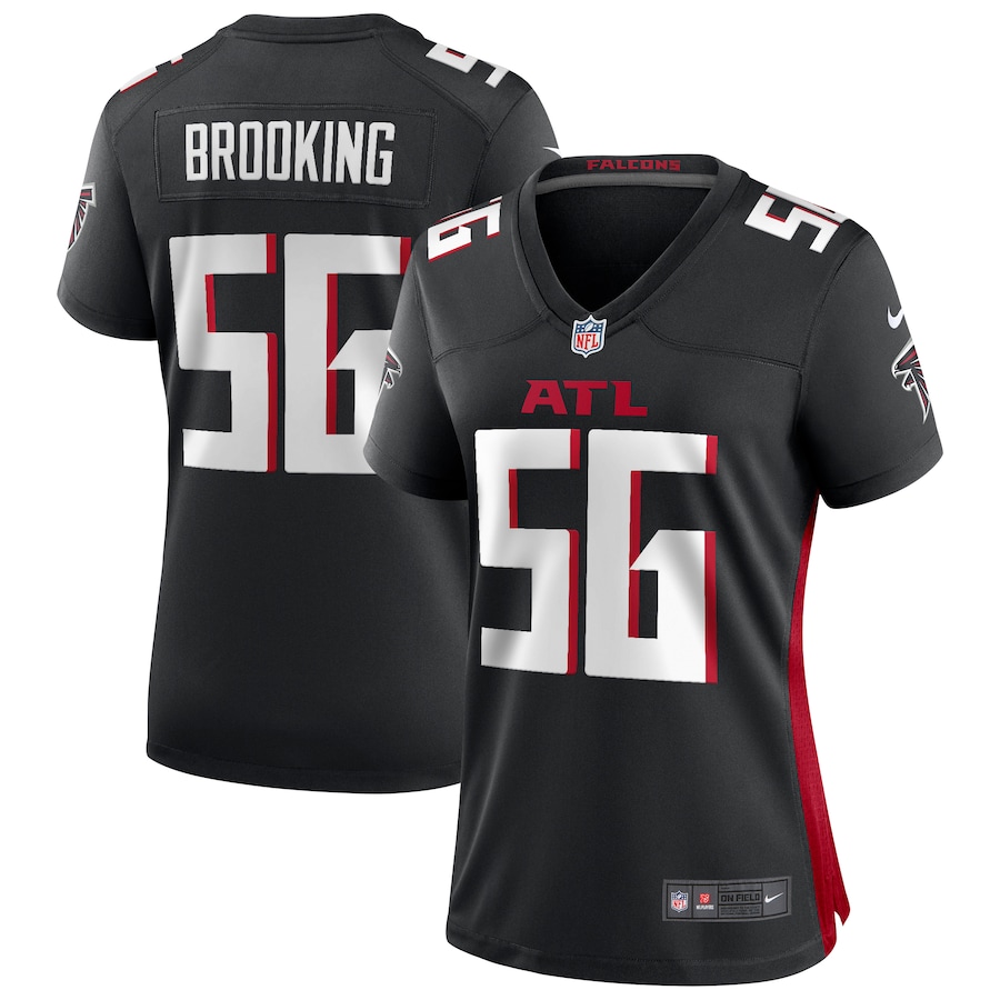 Women's Atlanta Falcons Keith Brooking Nike Black Game Retired Player Jersey - Jersey