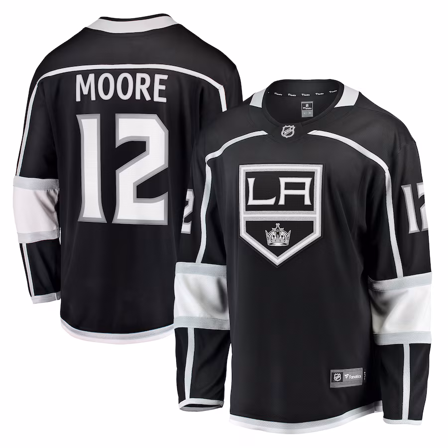 Men's Los Angeles Kings Trevor Moore Fanatics Black Home Breakaway Player Jersey - Jersey