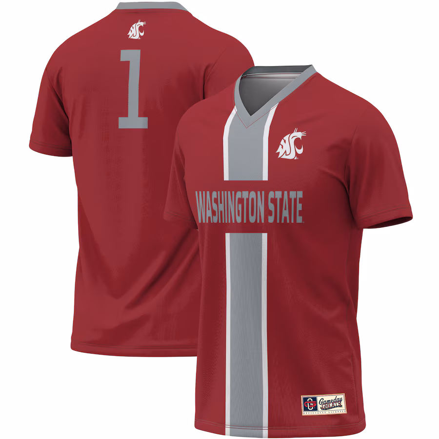 Unisex ProSphere #1 Crimson Washington State Cougars Lightweight Soccer Jersey - Jersey