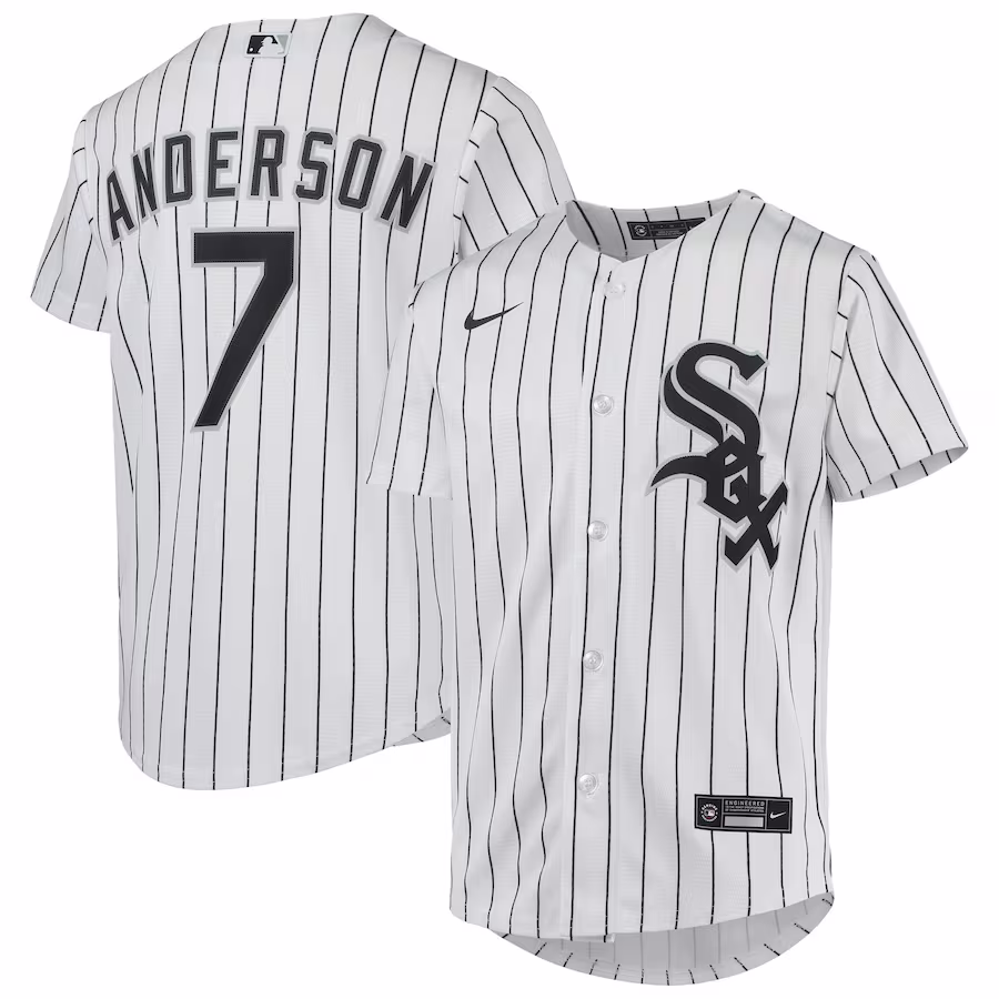 Youth Chicago White Sox Tim Anderson Nike White Alternate Replica Player Jersey - Jersey